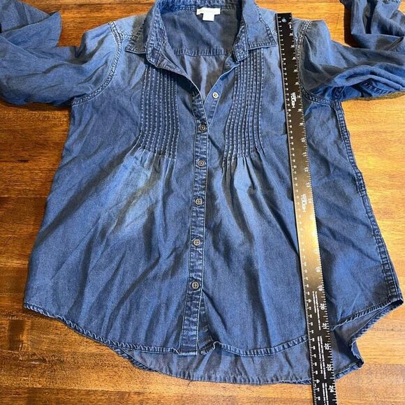 Sundance Larkes Tune Chambray Blouse - Picture 6 of 6